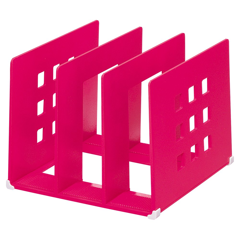 Lihit Lab A7321-3 Divider Rack, L, Red
