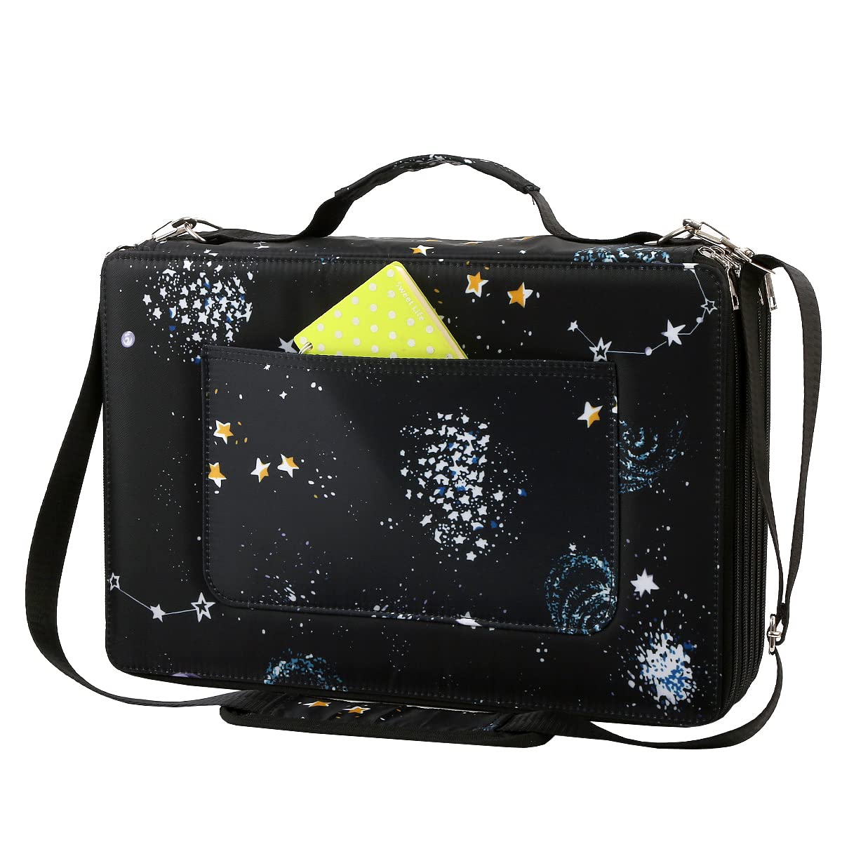 Lbxgap 480 Slots Pencil Case, 5-Layer Organizer with Shoulder Strap