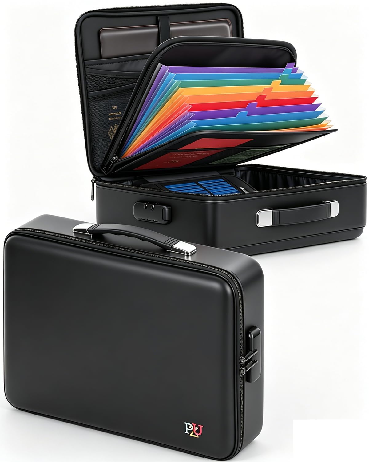Fireproof Document Box - Hard-Shell Design Waterproof & Fireproof Document Safe with Lock, Fire Box