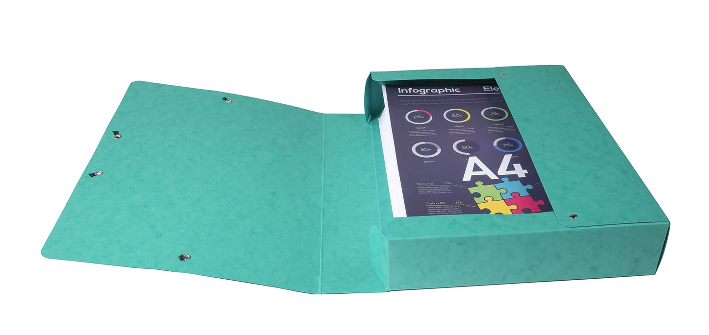 Exacompta - Ref 50603E - Pressboard Filing Box - 250 x 330mm in Size, Suitable for Holding A4