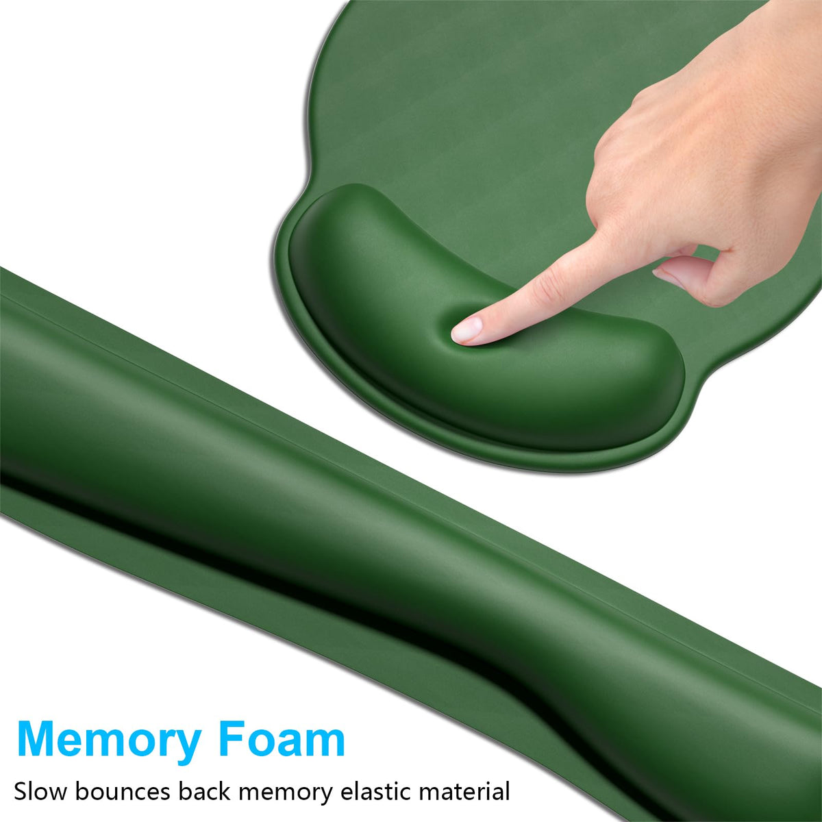 Dapesuom Keyboard Wrist Rest and Mouse Pad with Wrist Support, Cute Memory Foam Cushion for