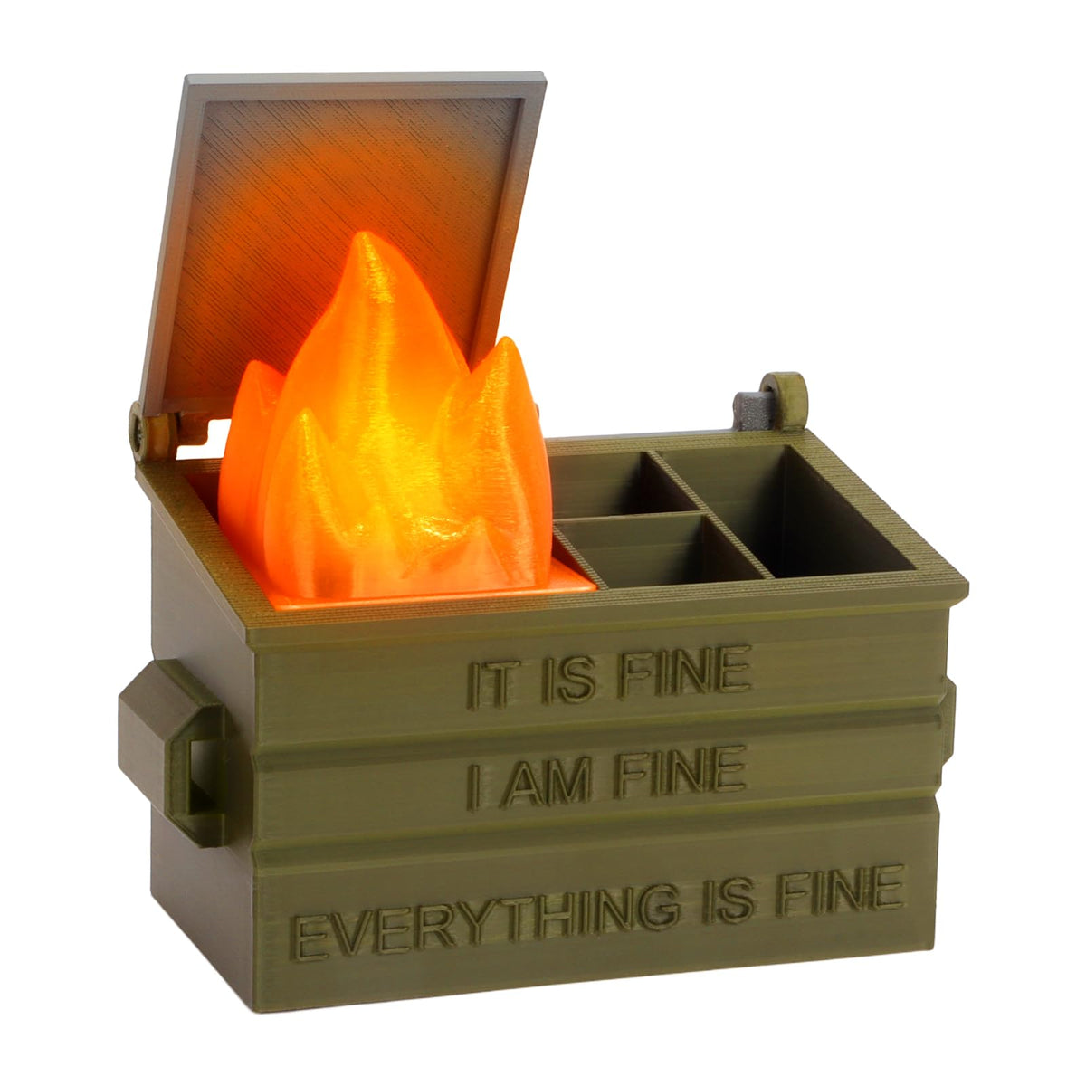 Dalycro Dumpster Fire Pencil Holder Fun Desk Accessories