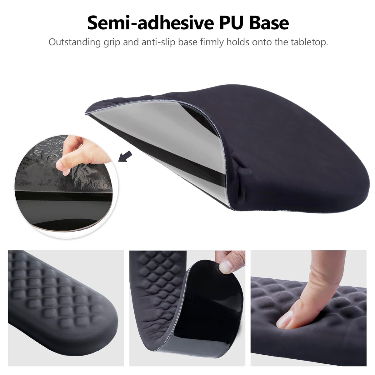 Laokiiy Ergonomic Mouse Pad Wrist Support, 2 in 1 Keyboard Wrist Rest Set