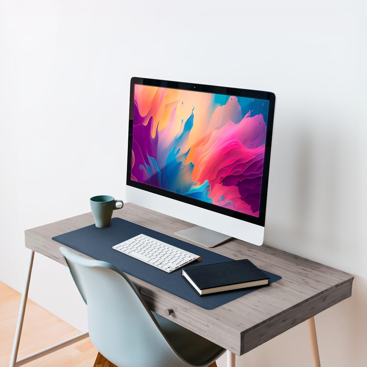 Vine Creations Leather Desk Mat Large 36" x 20", Desk Protector Mat, PU Leather Desk Pad, Large