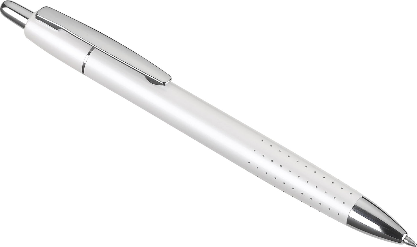 PILOT Axiom Collection Ballpoint Pen, Pearl White Barrel, Blue Ink