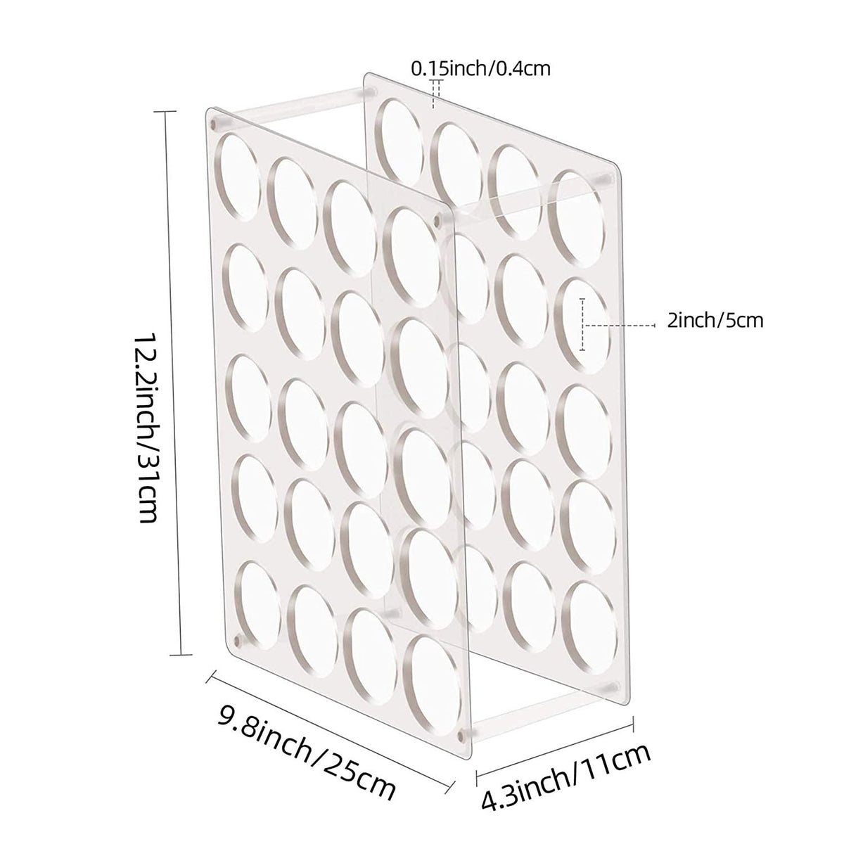 Vinyl Roll Storage 40-Holes Vinyl Storage Rack for Craft Room Vinyl Roll Holder for up to 40 Vinyl