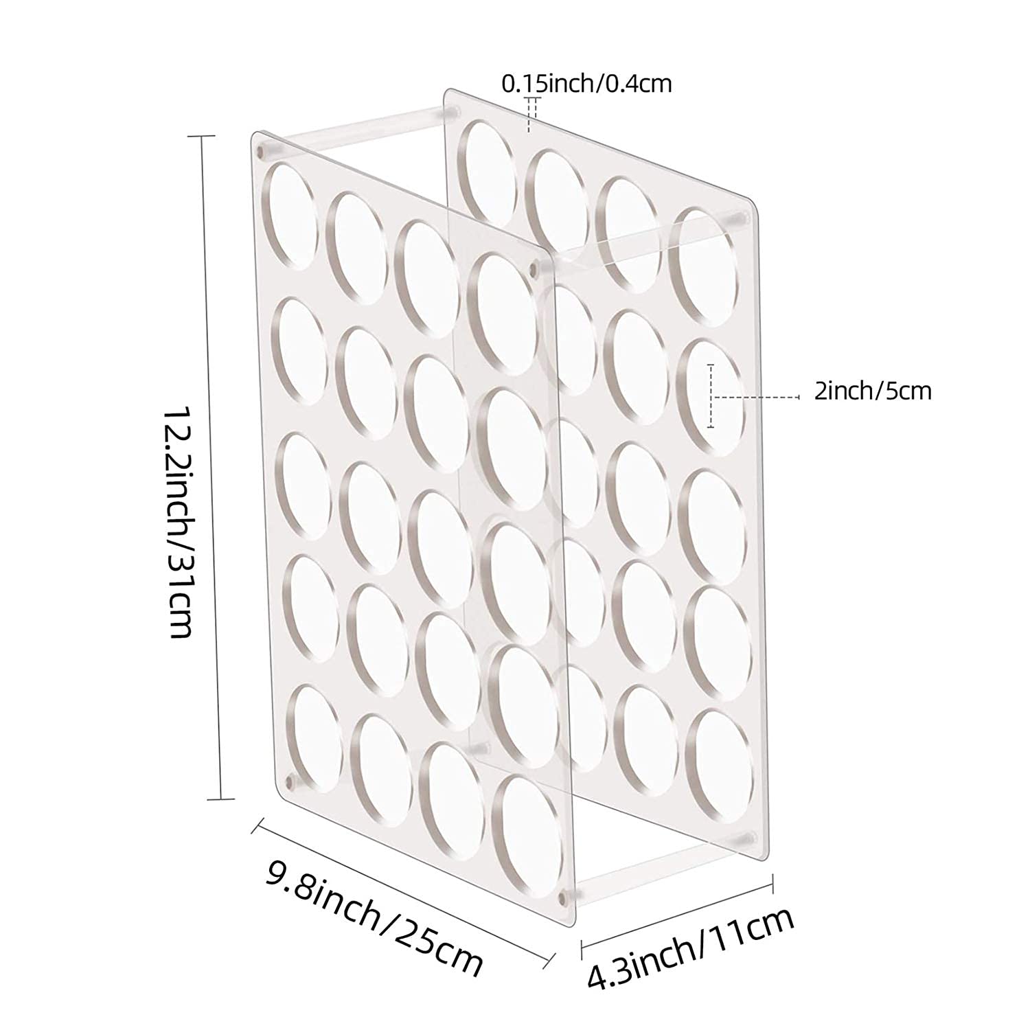 Vinyl Roll Storage 40-Holes Vinyl Storage Rack for Craft Room Vinyl Roll Holder for up to 40 Vinyl