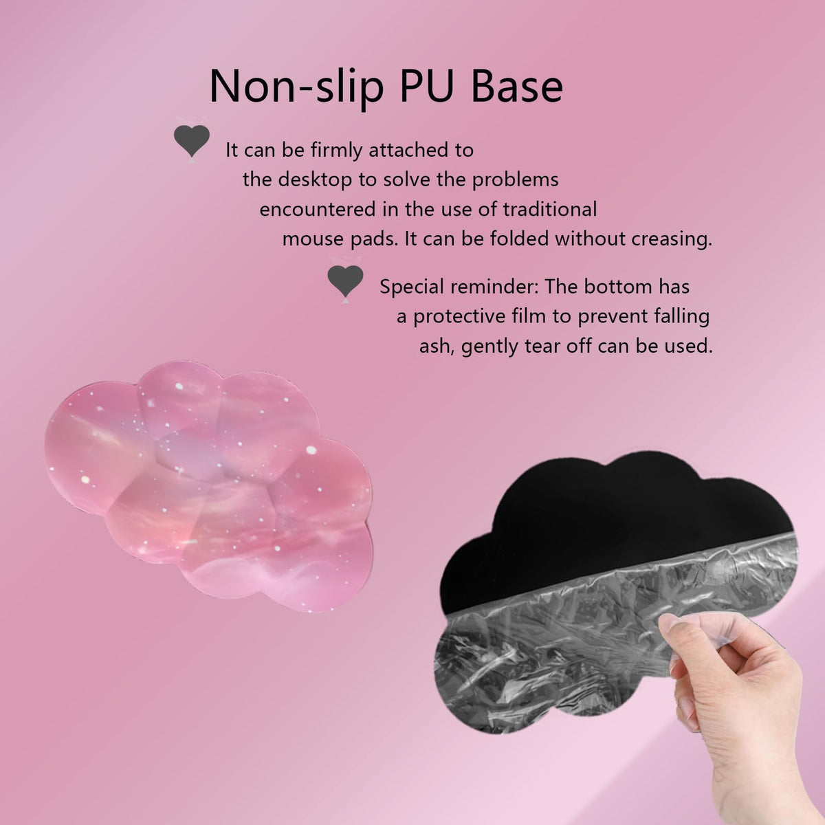 Cloud Mouse Pad Keyboard Wrist Rest 4PCS Galaxy Space Extended Large Desk Mat Pad Set Memory Foam