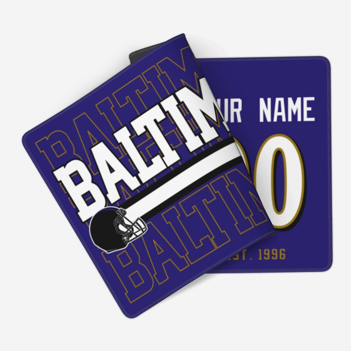 ANTKING Baltimore Mouse Pad Custom Name and Number Desk Pad for Men Women Youth Gifts