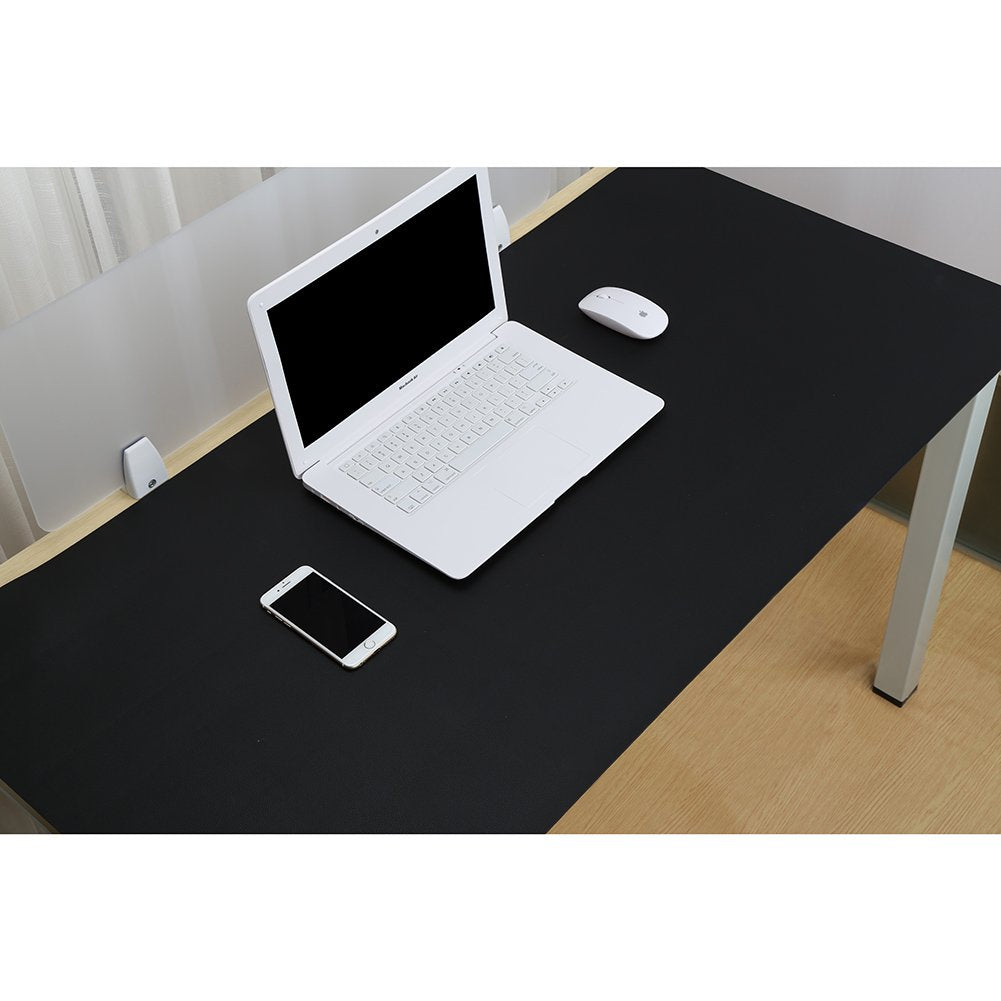 KINGFOM Desk Pad Office Desktop Protecter, PU Leather Desk Mat Blotters Organizer with Comfortable
