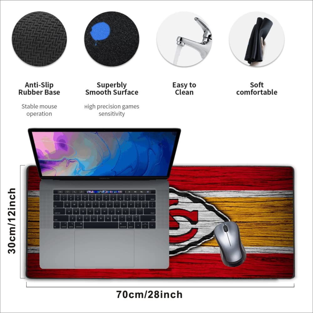 Large Gaming Mouse Pad,Stitched Edges Extended Mousepad with Non-Slip Rubber Base for Laptop