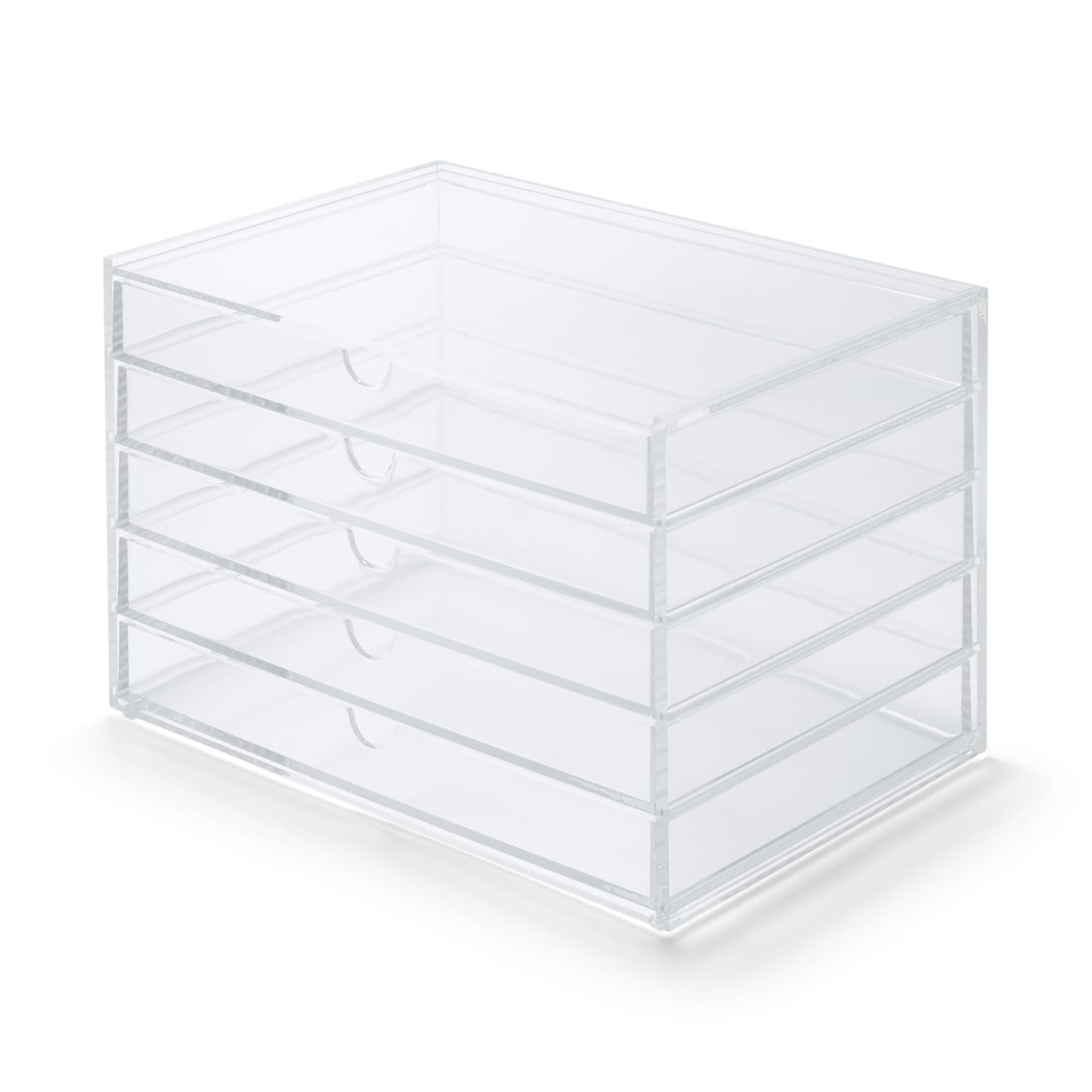 Muji Acrylic 5-Drawer Storage Case, Large, 25.5 cm Width x 17 cm Depth x 16 cm Height