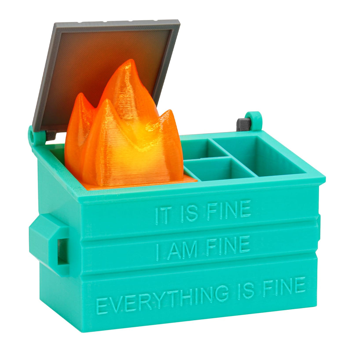 Dalycro Dumpster Fire Pencil Holder Fun Desk Accessories