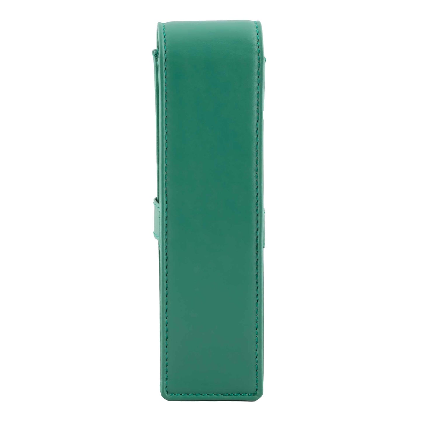 DiLoro Leather Double Pen Case Pencil Pouch Holder for Two Fountain Ballpoint Rollerball Pens and