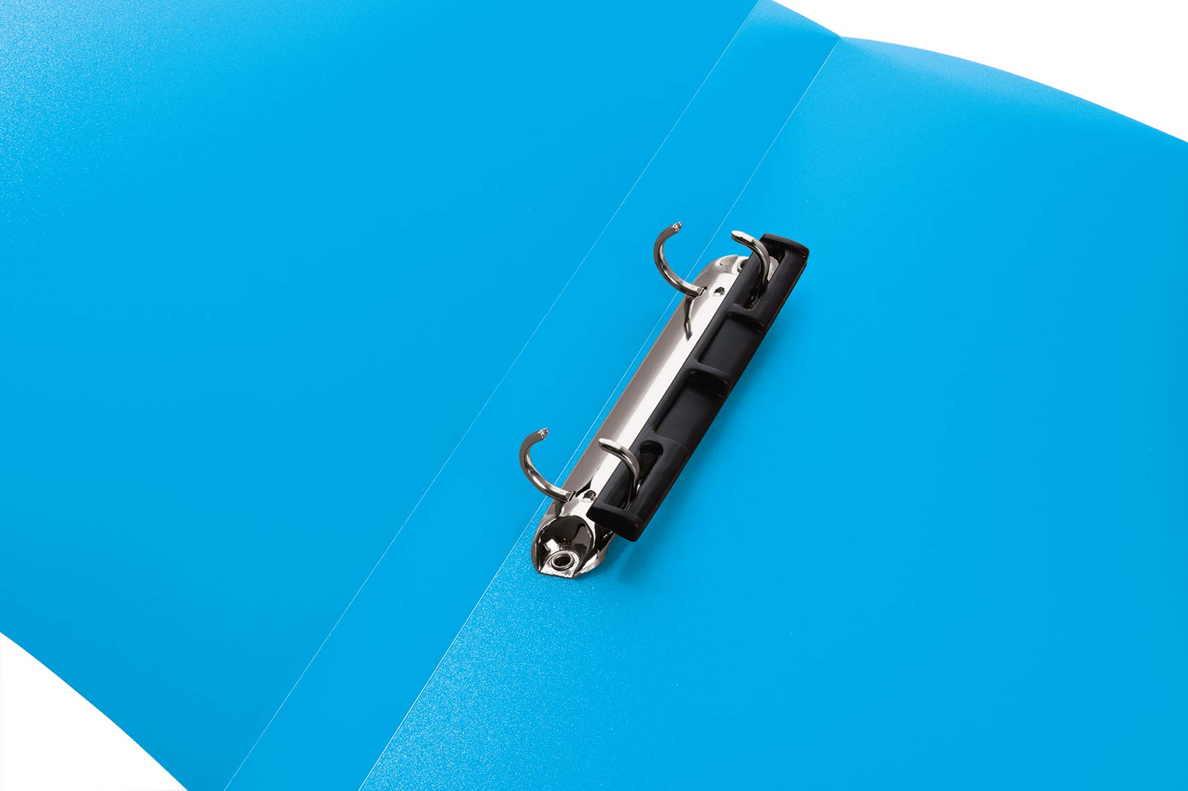 HERMA Ring Binder Translucent in Light Blue, A4, 25 mm Spine, Slim 2-Ring Binder Made of Plastic