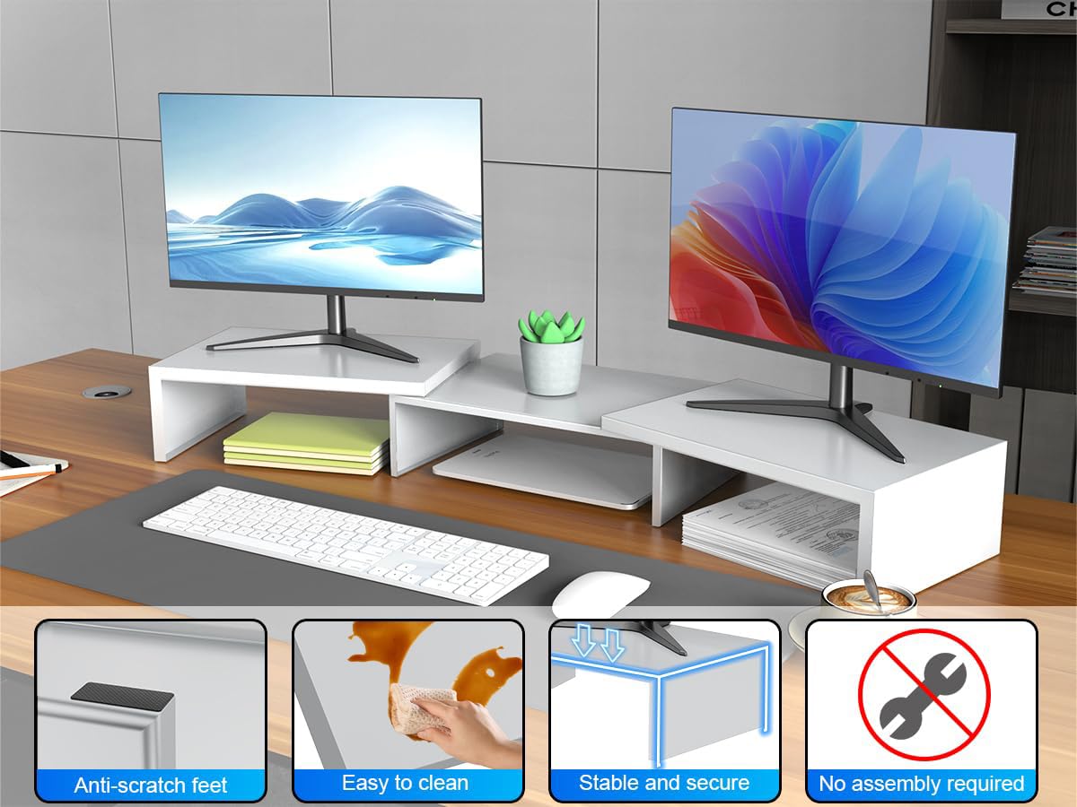 OUTIOE Dual Monitor Stand Riser