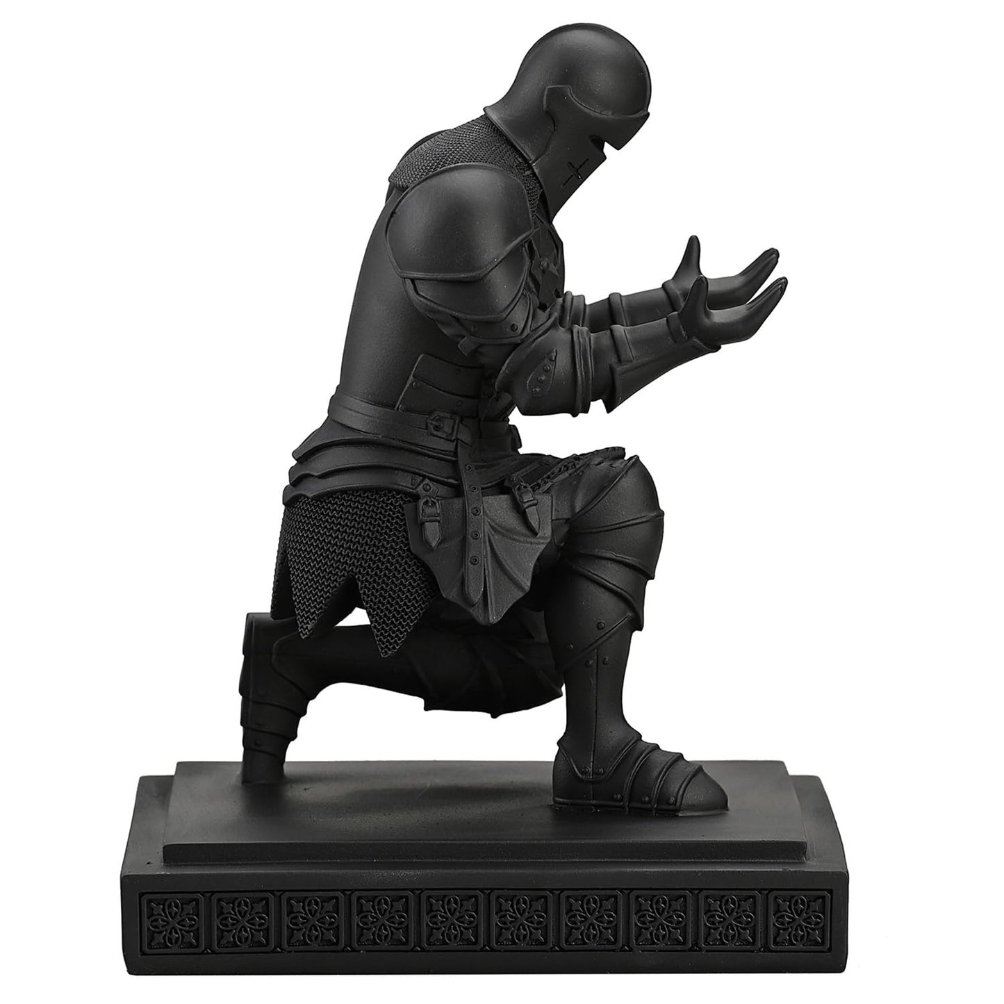 Medieval Warrior Knight Pen Holder Fun Desk Accessories Paperweight Blak