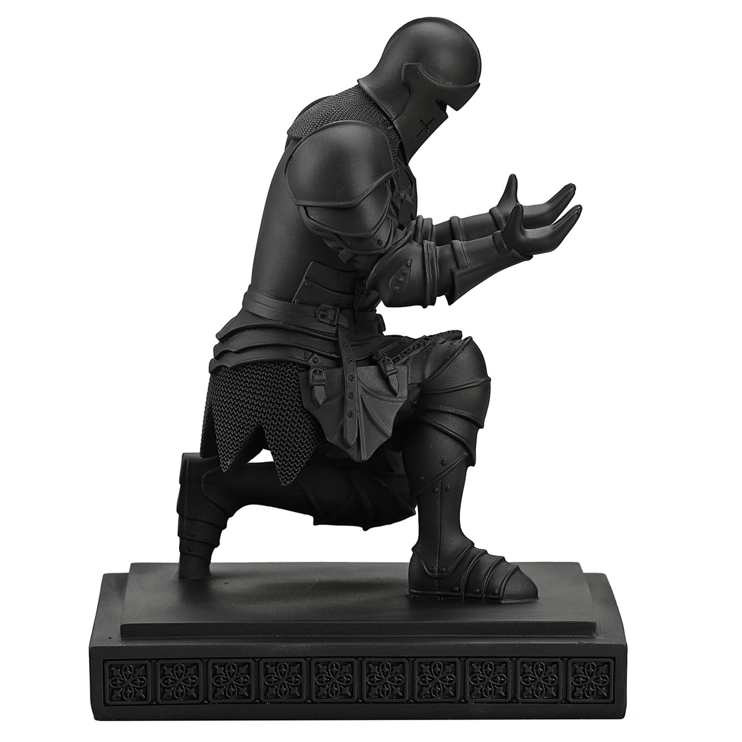 Medieval Warrior Knight Pen Holder Fun Desk Accessories Paperweight Blak