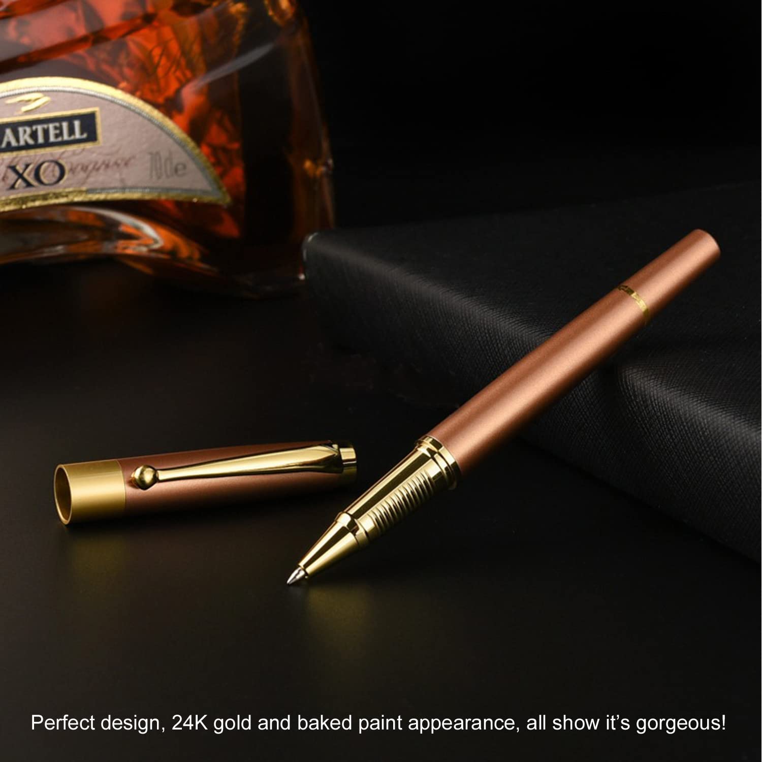 YIVONKA Ballpoint Pen Black Refill,Luxury Ballpoint Line width 0.5mm,Best Ball Pen Gift Set for Men