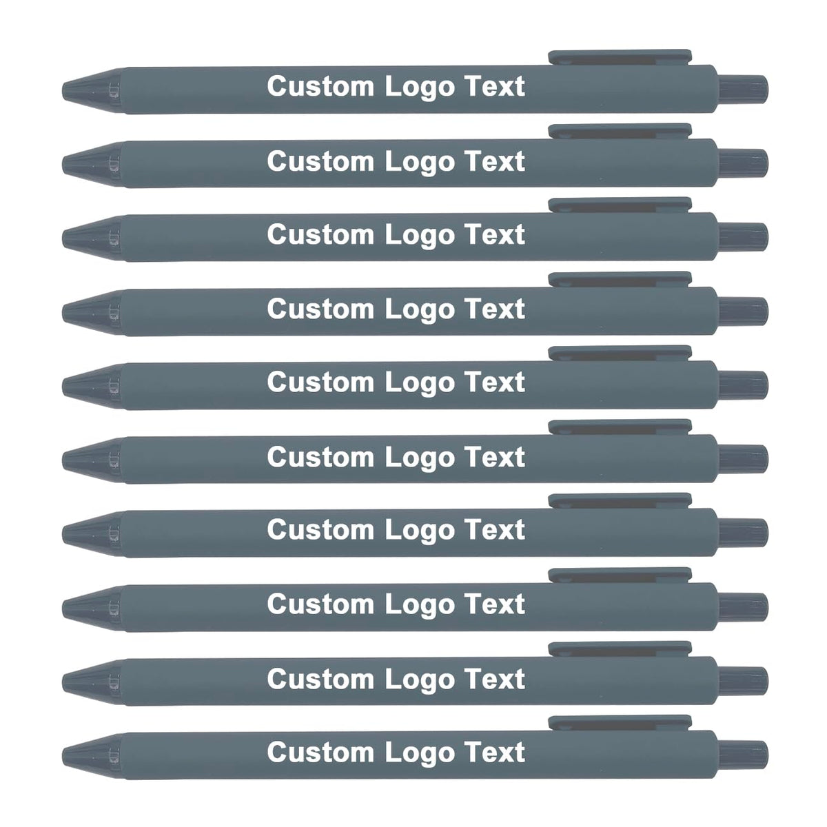 HEYZARDA Personalized Pens with Name Bulk 100-1000 Pcs, Charcoal