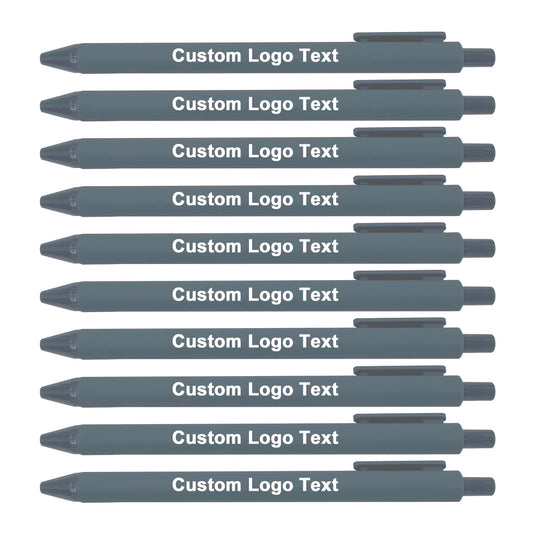 HEYZARDA Personalized Pens with Name Bulk 100-1000 Pcs, Charcoal