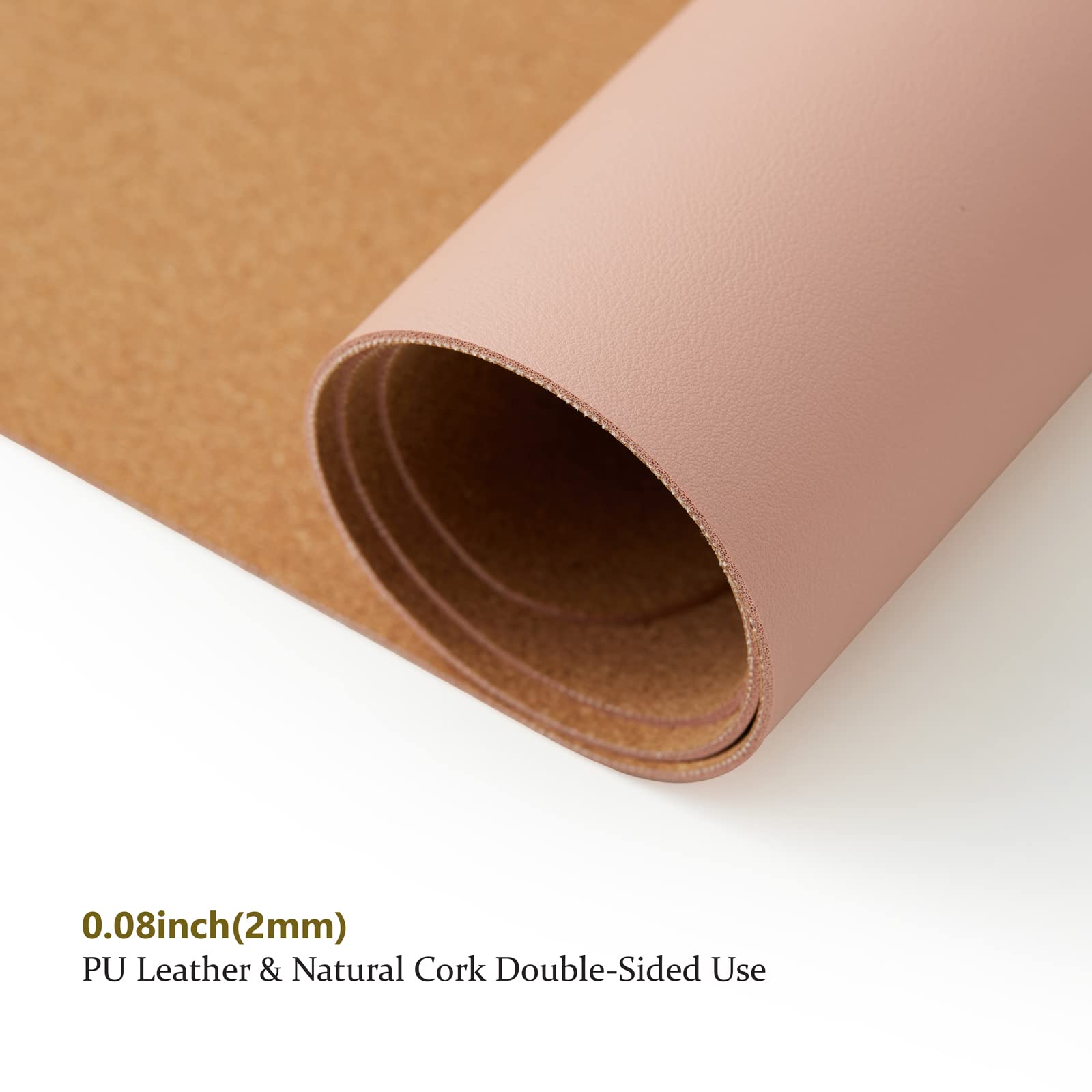 Large Cork Desk Mat - 47.2"x 17" Desk Pad for Office and Home - Ideal for Large Mouse Pad and Desk