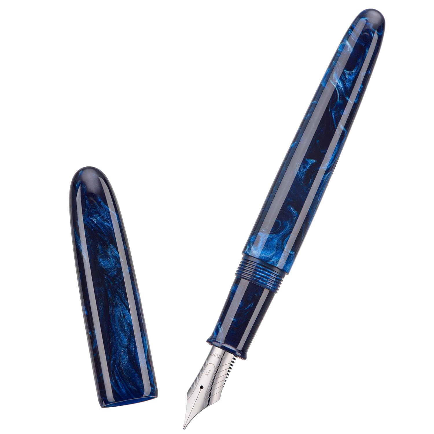 Asvine C80 Fountain Pen #8 Extra Fine Nib Large Handcraft Pen with Converter Pen Box Collection Set