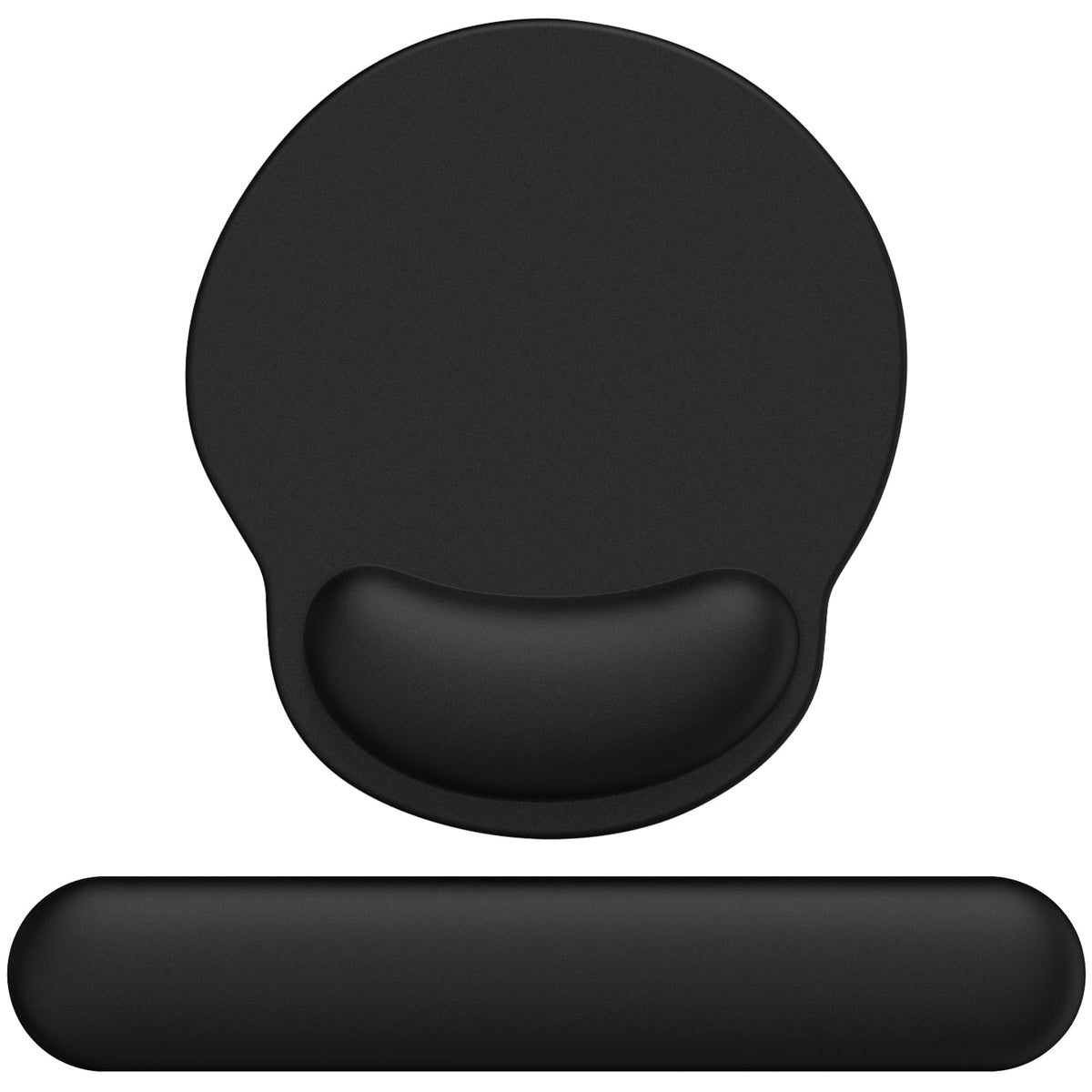 eulps Mouse Pad Wrist Support, Ergonomic Memory Foam Keyboard Wrist Pad & Gel Wrist Rest Set for
