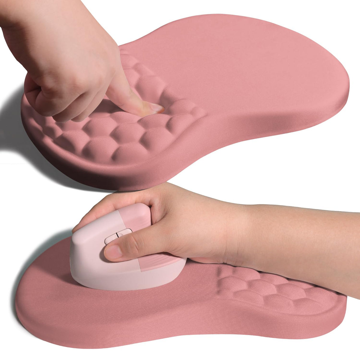 Armanza Ergonomic Joint Wrist Support Mouse Pad with Memory Foam Cushion Massage Bump, Carpal