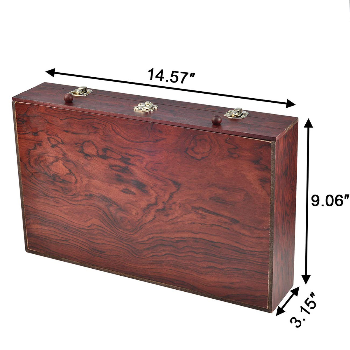 Sunnyglade 145 Piece Deluxe Art Set Wooden Art Box & Drawing Kit Cherry