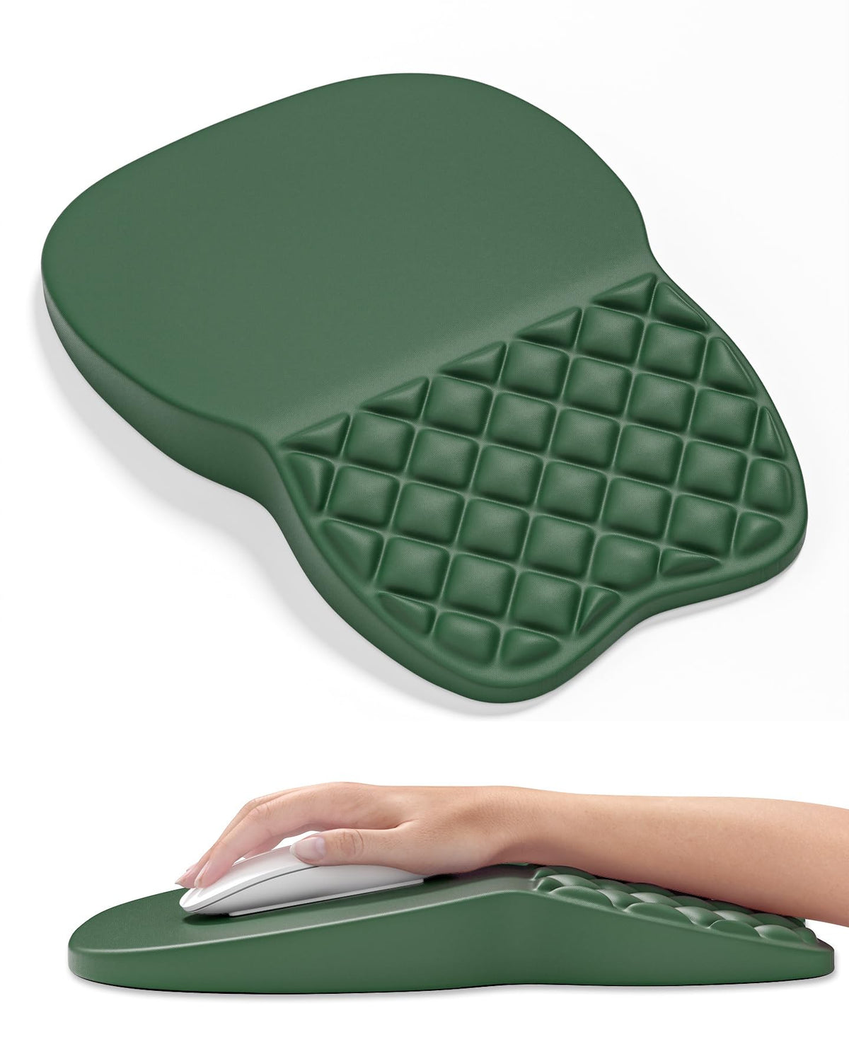 Auhoahsil Ergonomic Mouse Pad with Wrist Rest, Comfortable Slope Computer Mouse Mat with Wrist