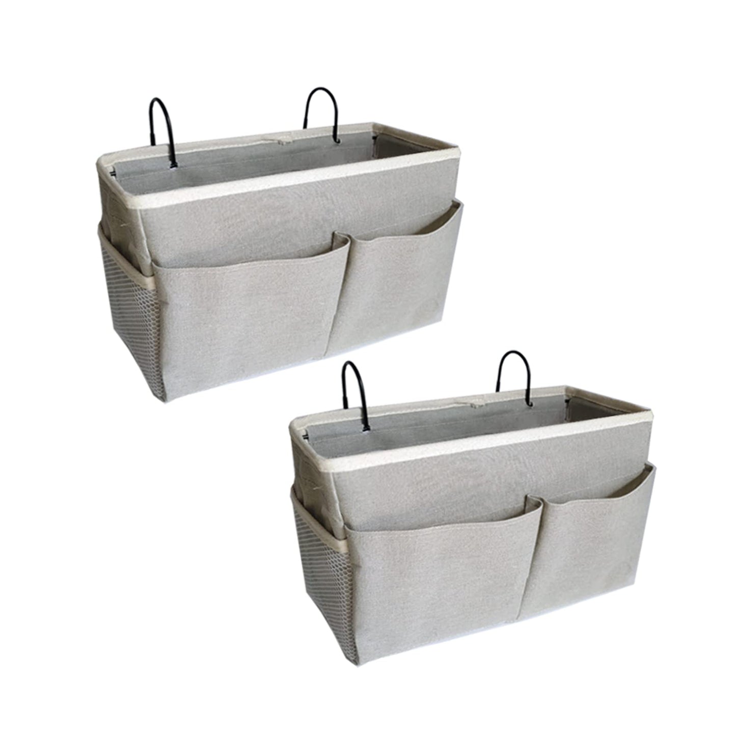 SMALL GOAL Bedside Caddy, Bedside Hanging Storage Organizer for College Dorm Bed, Bunk and Hospital