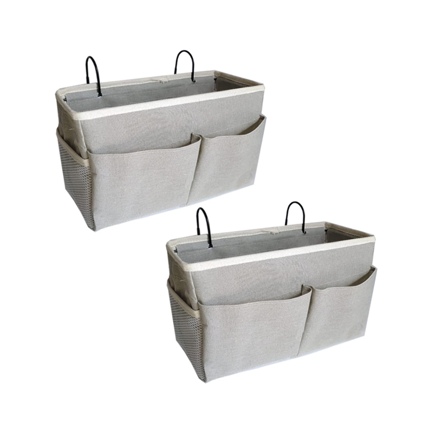 SMALL GOAL Bedside Caddy, Bedside Hanging Storage Organizer for College Dorm Bed, Bunk and Hospital