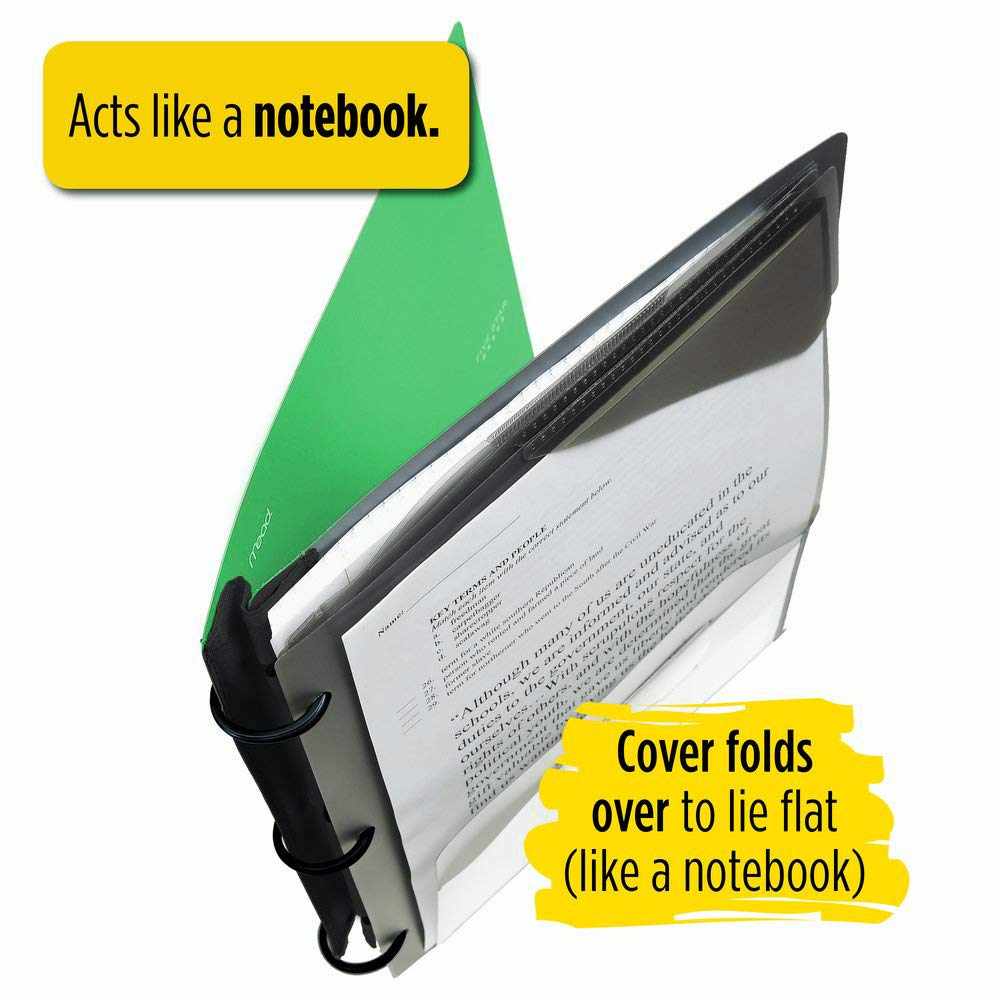 Five Star Flex Hybrid NoteBinder, 1 Inch Binder with Tabs, Notebook and 3 Ring Binder All-in-One