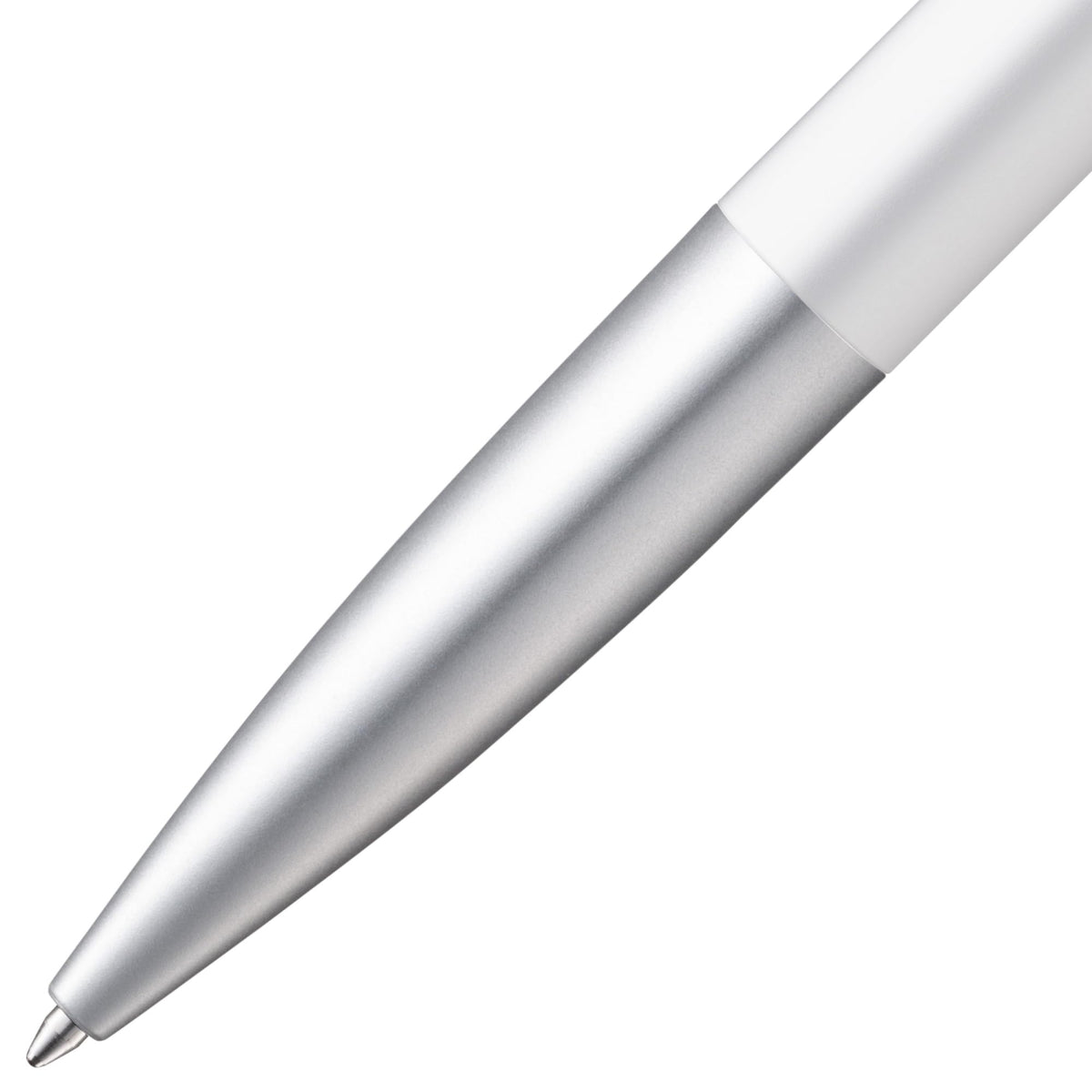 Lamy New Noto Matt White/Silver Ballpoint Pen