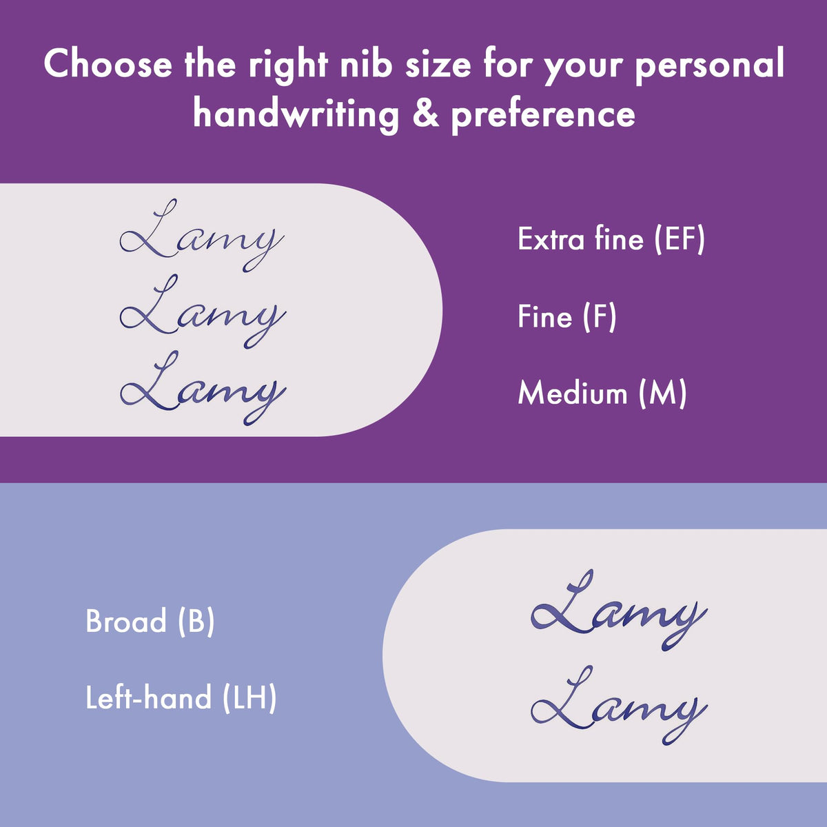 LAMY safari violet-blackberry - Fountain Pen with ergonomic grip & polished steel nib in size M