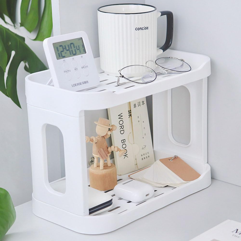 kaileyouxiangongsi 2PCS Kitchen Spice Rack or Bathroom Countertop Organizer, 2-Tier Desk
