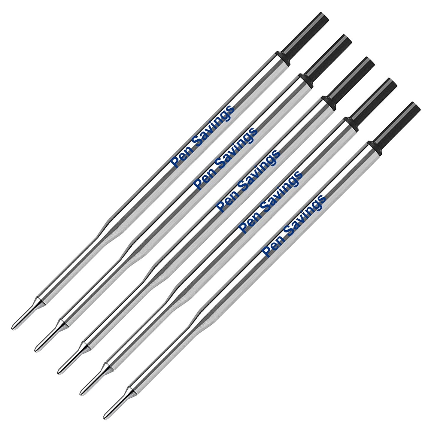 5 Pen Savings Ballpoint Pen Refills Compatible with Papermate Lubriglide, Aspire, PhD Pens, Medium