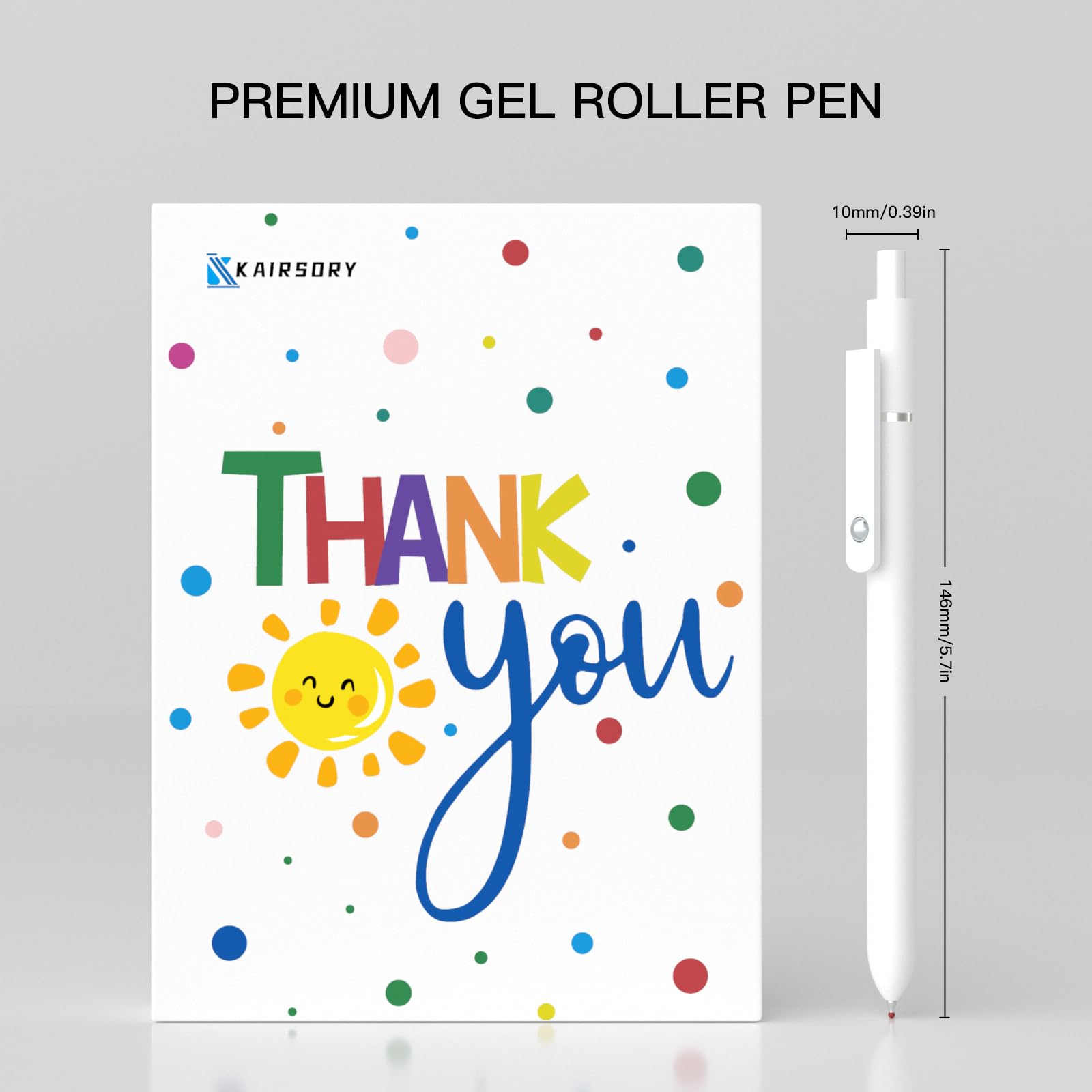 White Gel Pens,0.5mm Fine Point Tip,Quick Drying Ink, Aesthetic Office Supplies,Retractable