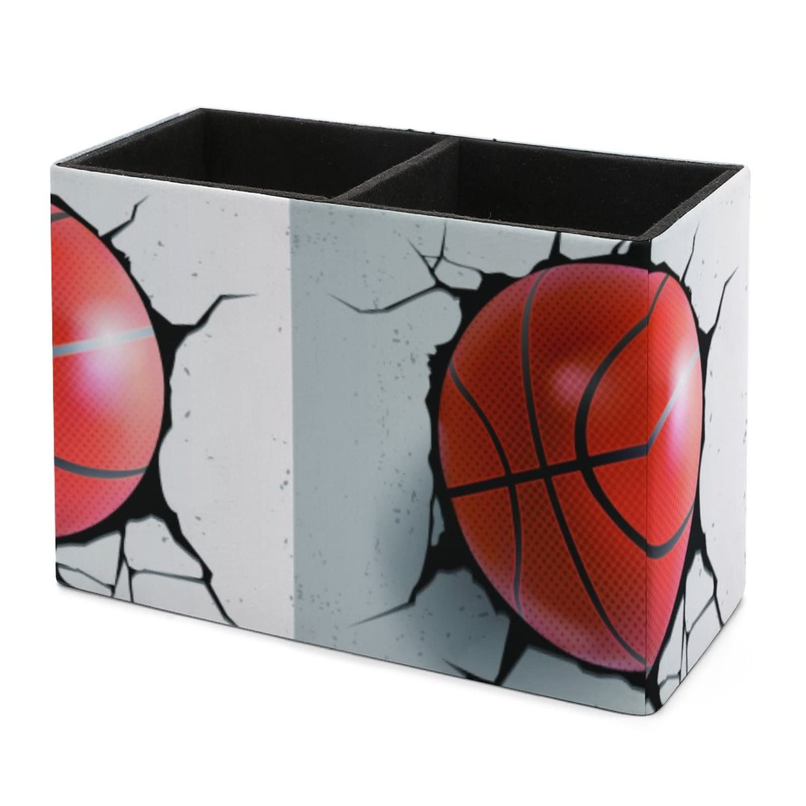 Niapessel Pencil Holder for Desk, Basketball Ball Pen Holder Storage Desktop Pen Organizer Desk