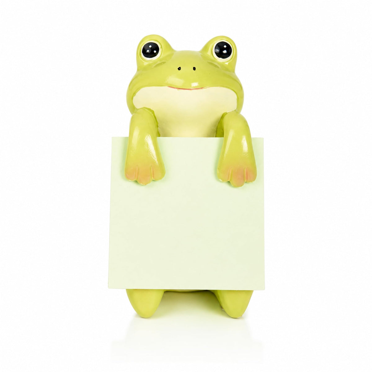 HORTIX Frog Pop-Up Sticky Note Dispenser for 3 x 3 in Notes, Green