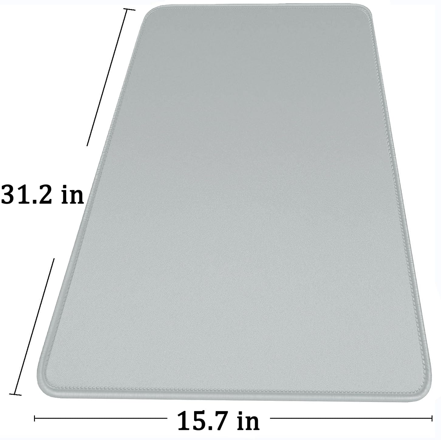 Large Gaming Mouse Pad with Stitched Edges, Non-Slip Natural Rubber Base