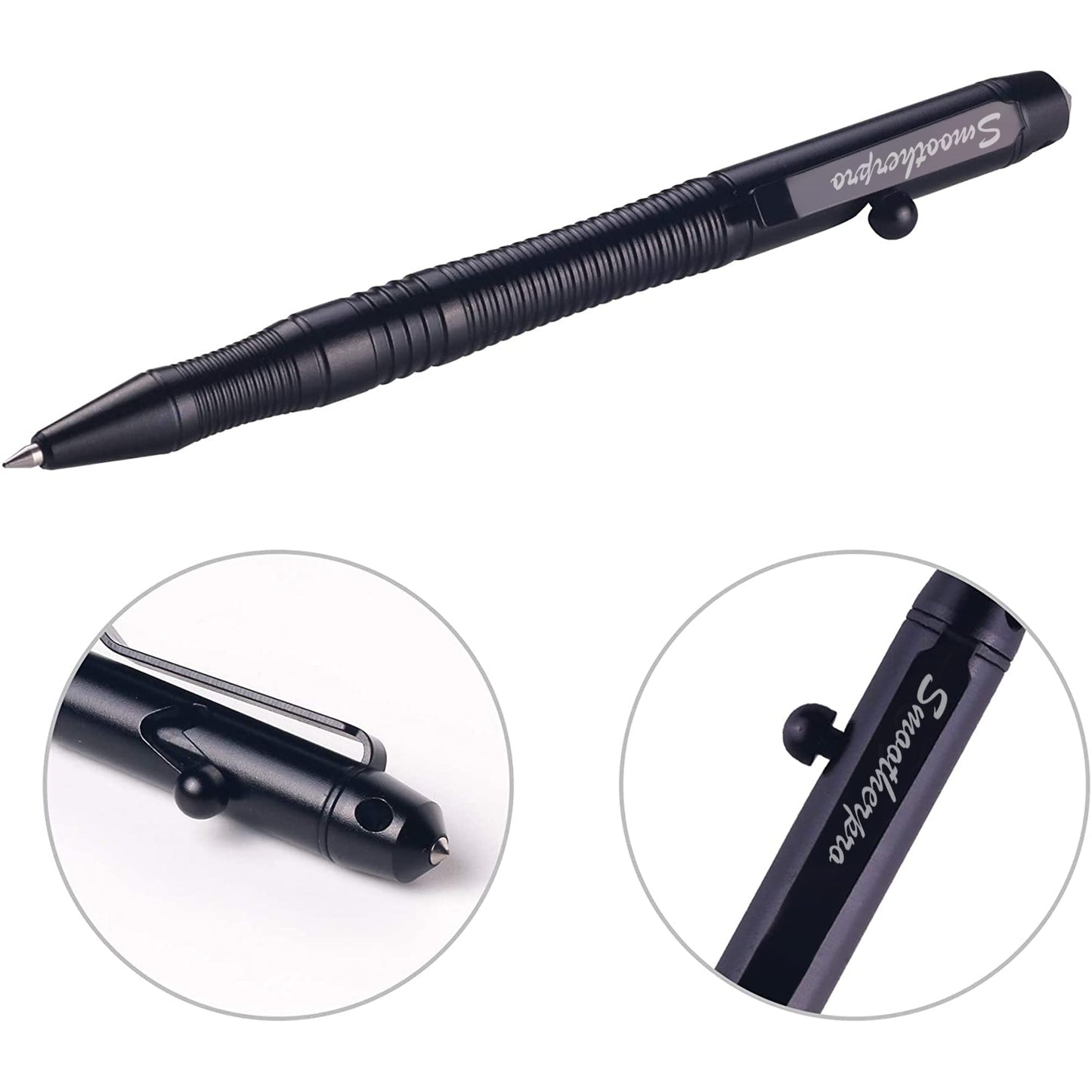 SMOOTHERPRO Aluminum Bolt Action Pen Compatible with Pilot G2 Refill, Gray