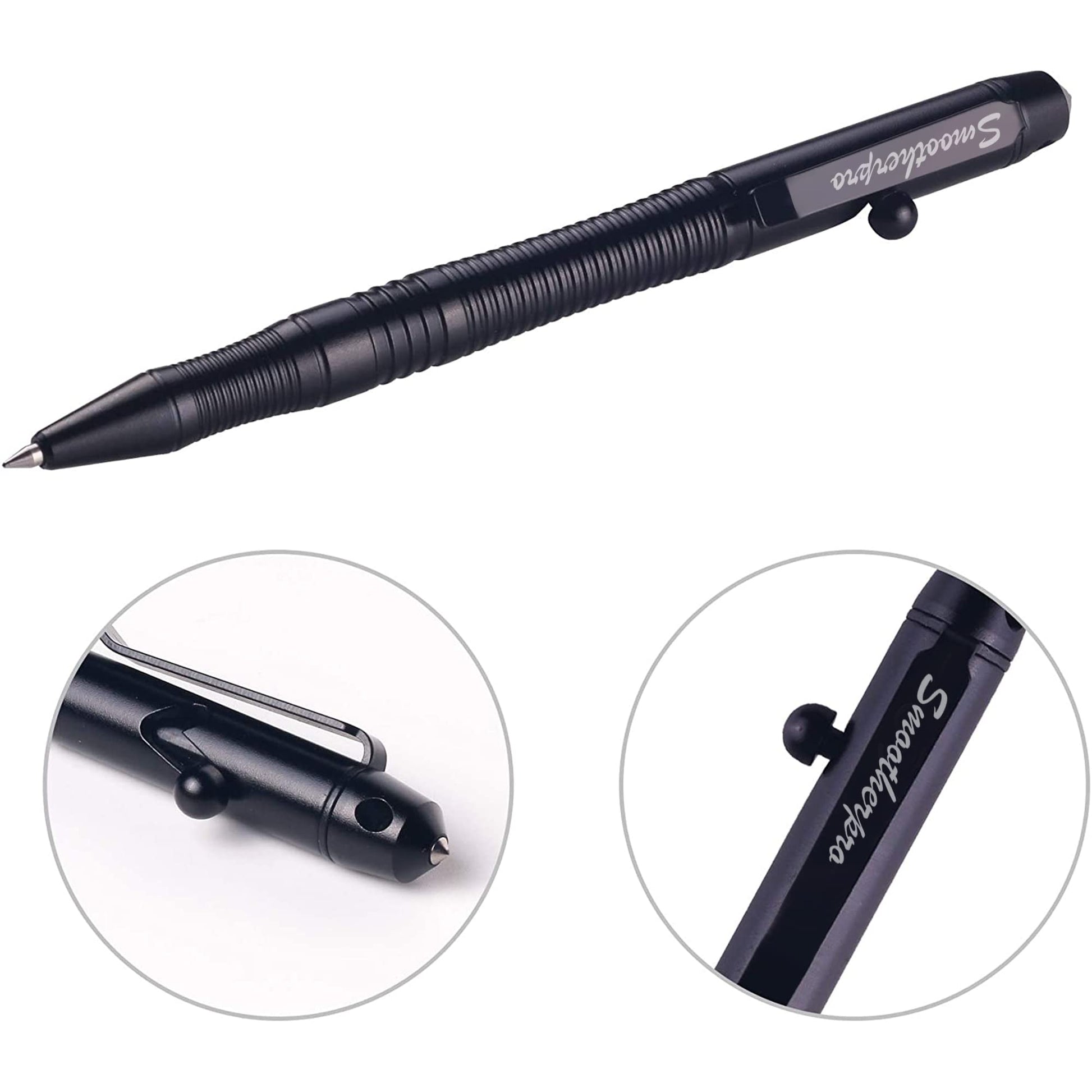 SMOOTHERPRO Aluminum Bolt Action Pen Compatible with Pilot G2 Refill, Gray