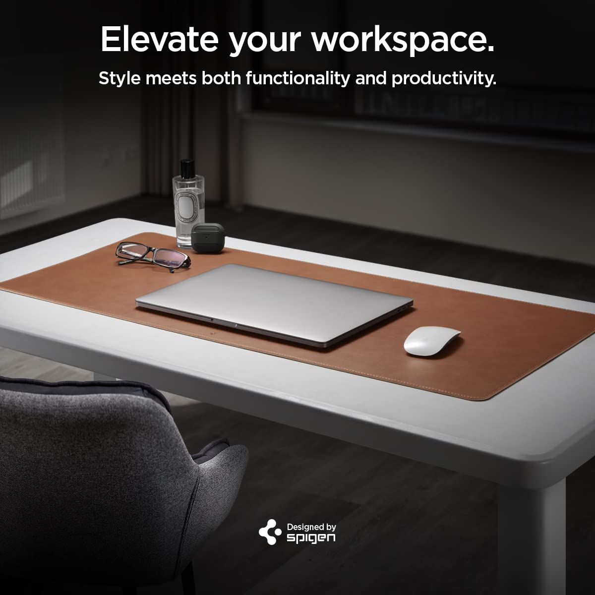 Spigen PU Leather Desk Pad, 35.4"x15.7"