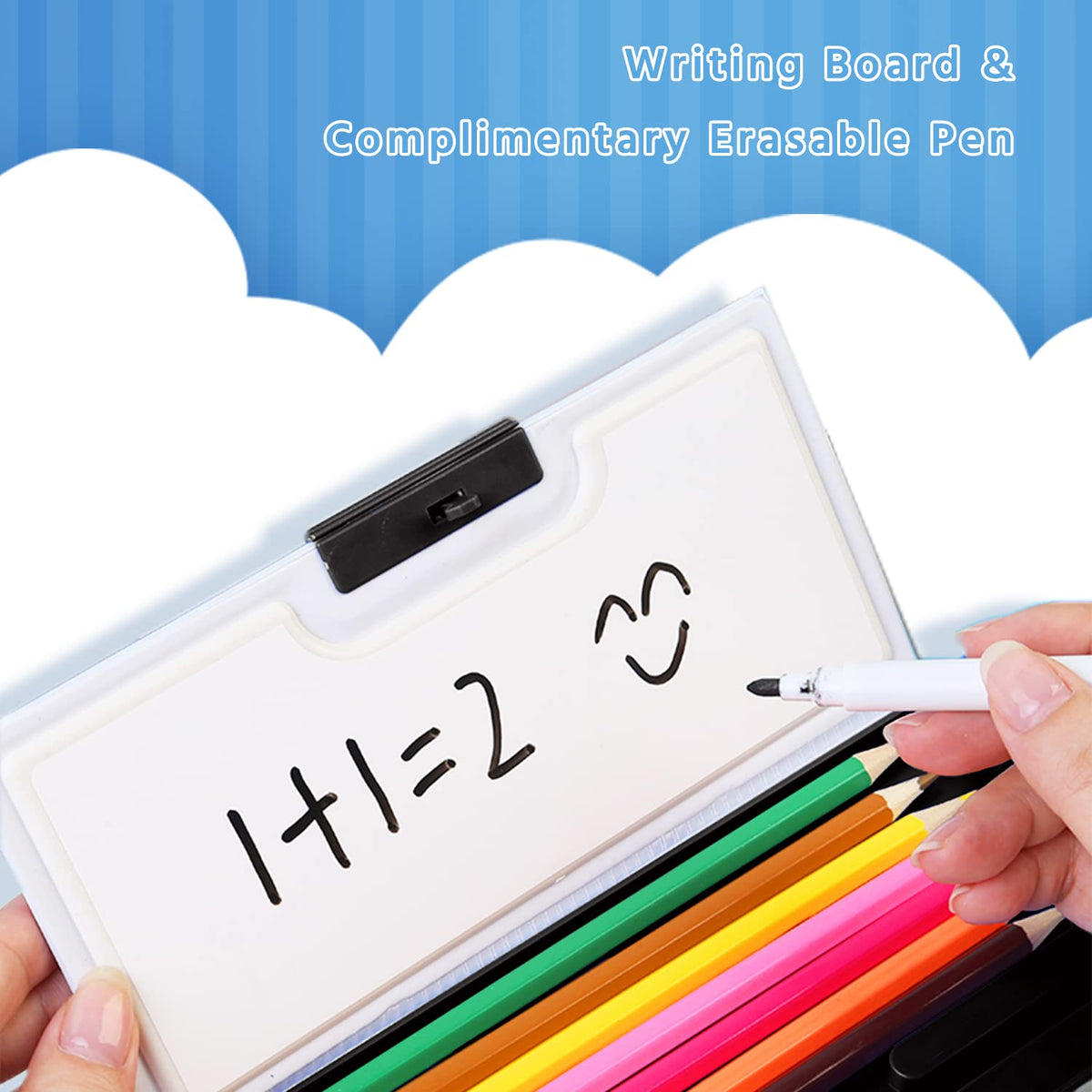 LilyBeauty 【2Pack】 Pop Up Multifunction Pencil Case for Girls and Boys(NO LOCK), Cute Cartoon Pen