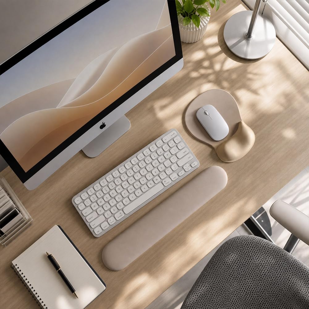 ErgoComfort Gel Wrist Rest Mouse Pad-Ergonomic Office Mousepad with Wrist Support-Non-Slip, Design