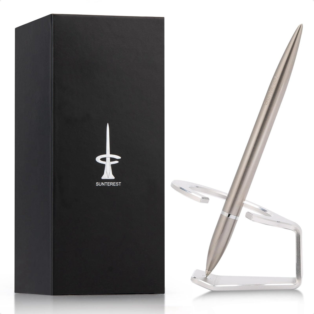 SUNTEREST Magnetic Levitation Gel Ink Pen, Metal Luxury Gifts for Men & Women, Futuristic Floating