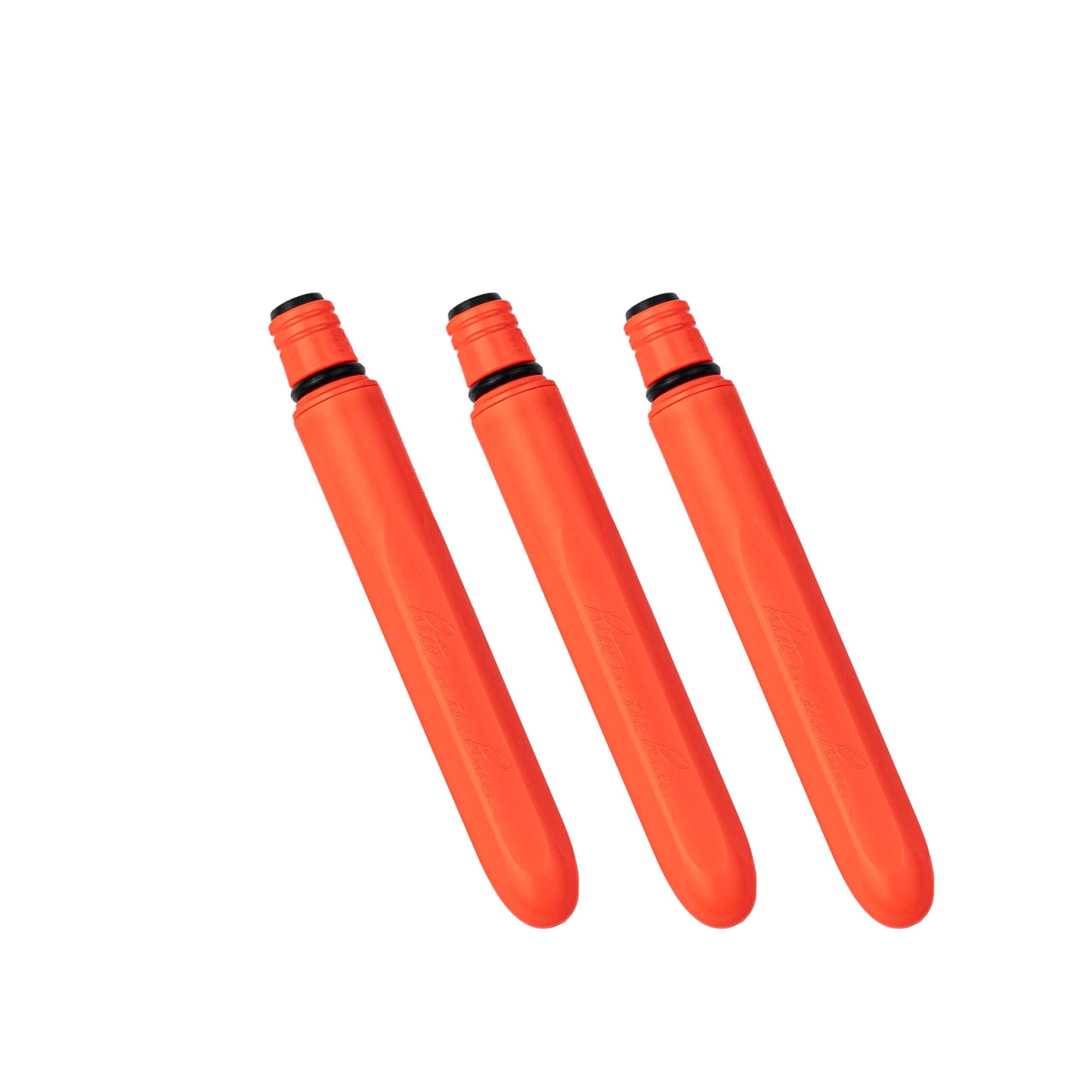 Rite in the Rain All-Weather EDC Pocket Pen, Orange Pokka 3-Pack, Black 0.8mm Ink, Fine Point (No.