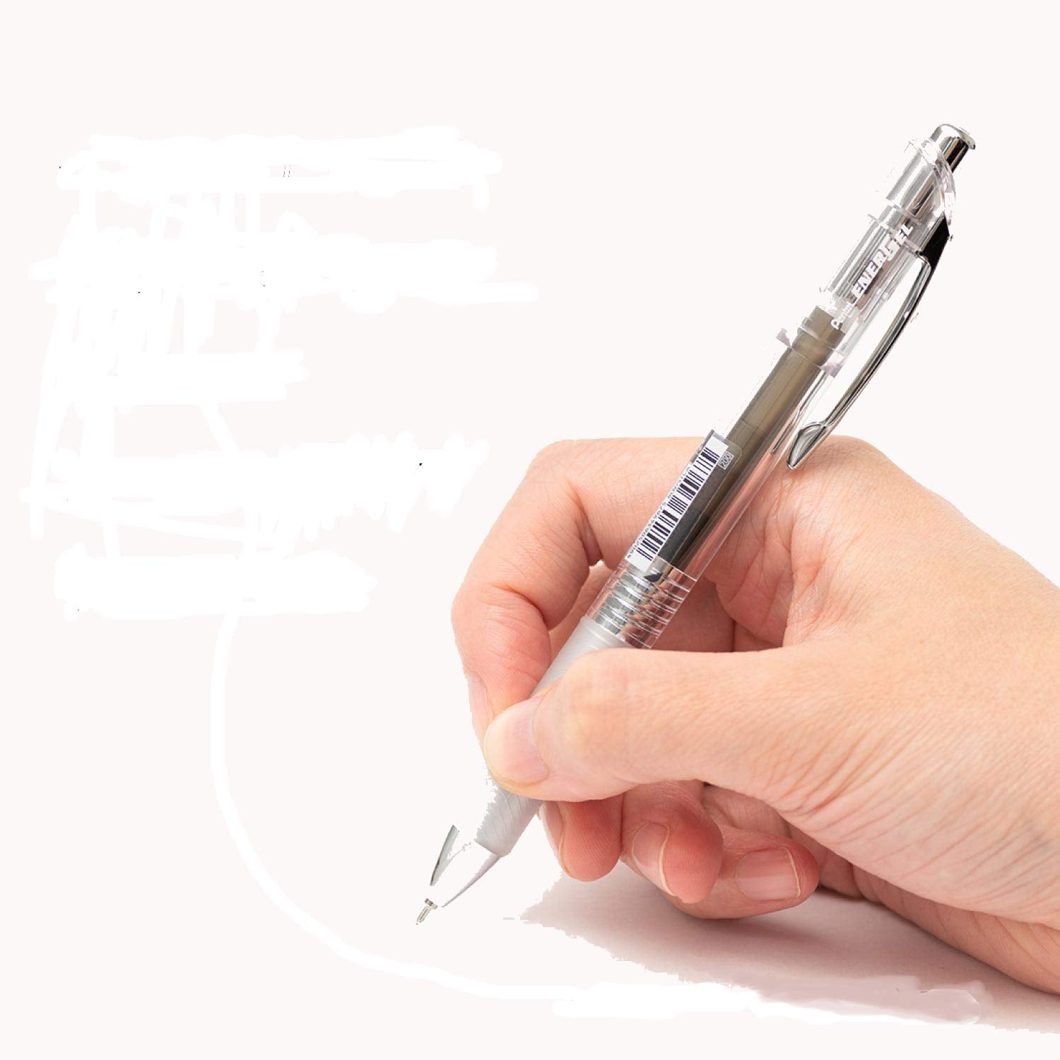 Pentel BL77TL-A Gel Ink Ballpoint Pen, ENERGEL IN FREE 0.7 BLACK, 10 PCS